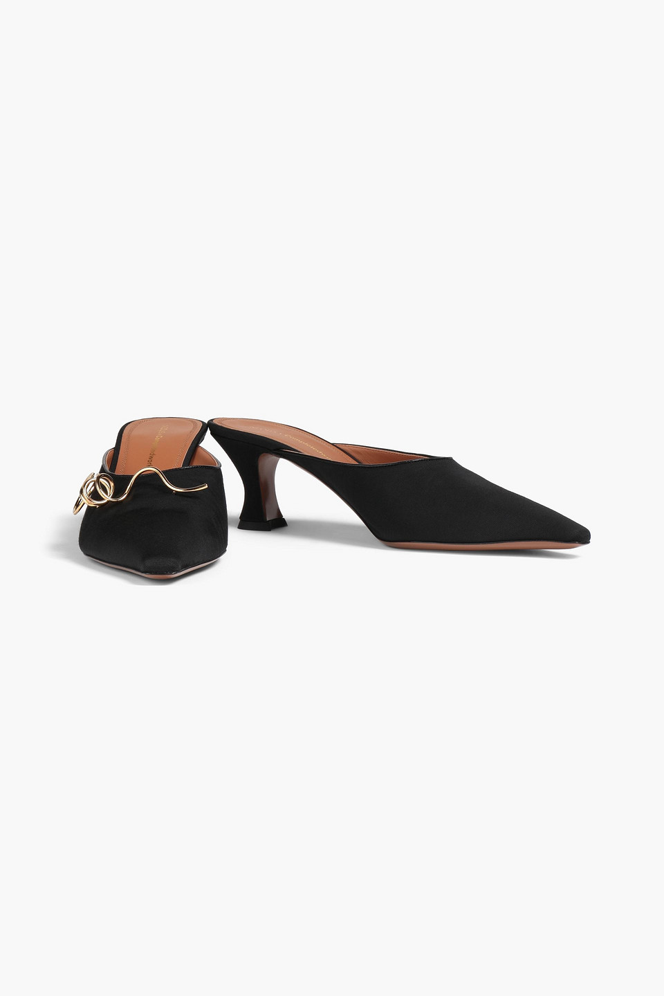 Neous Embellished Ottoman Mules In Black