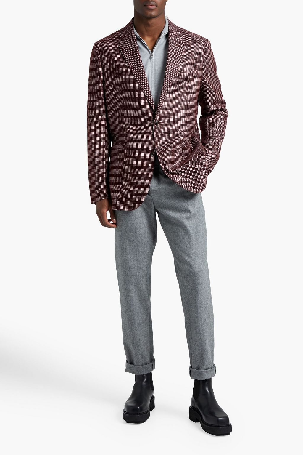 ZEGNA Checked woven blazer