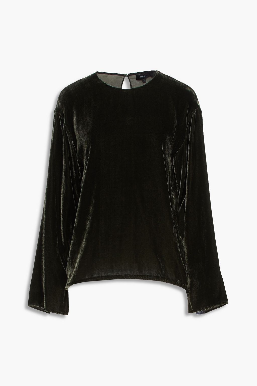 Dark green Velvet top | THEORY | THE OUTNET