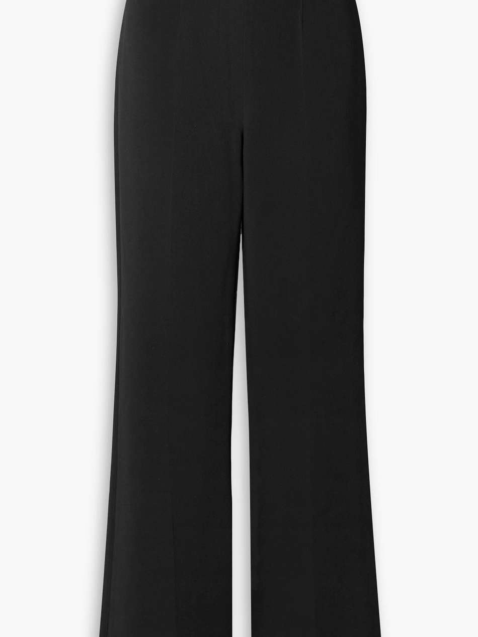 stretch-cady flared pants