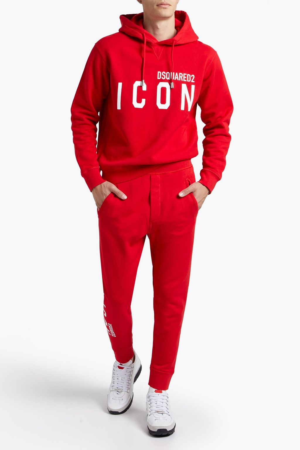 DSQUARED2 Logo-print cotton-fleece sweatpants