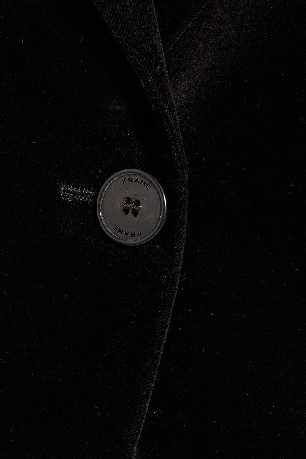 FRAME Single Button velvet blazer