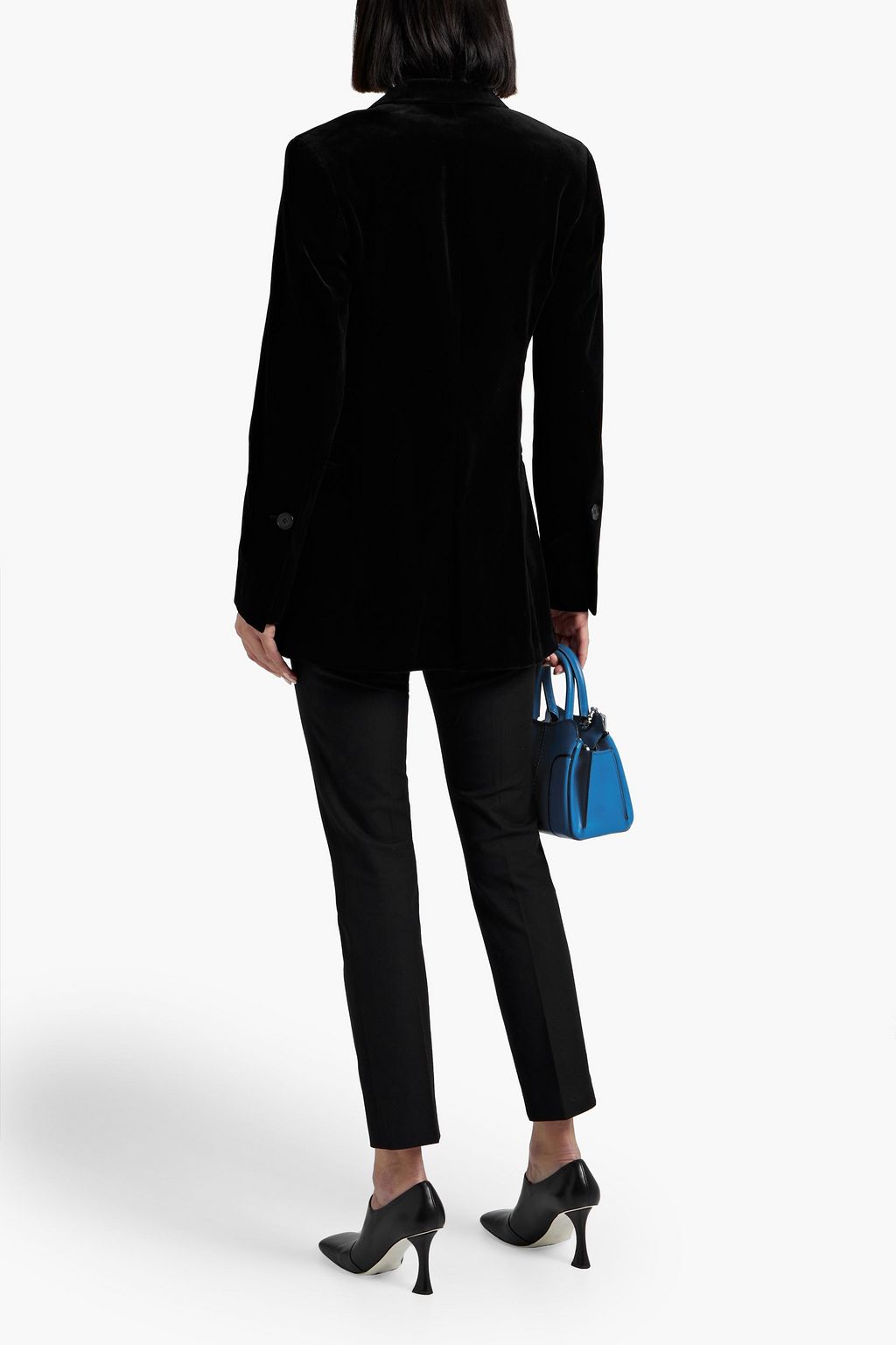 FRAME Single Button velvet blazer