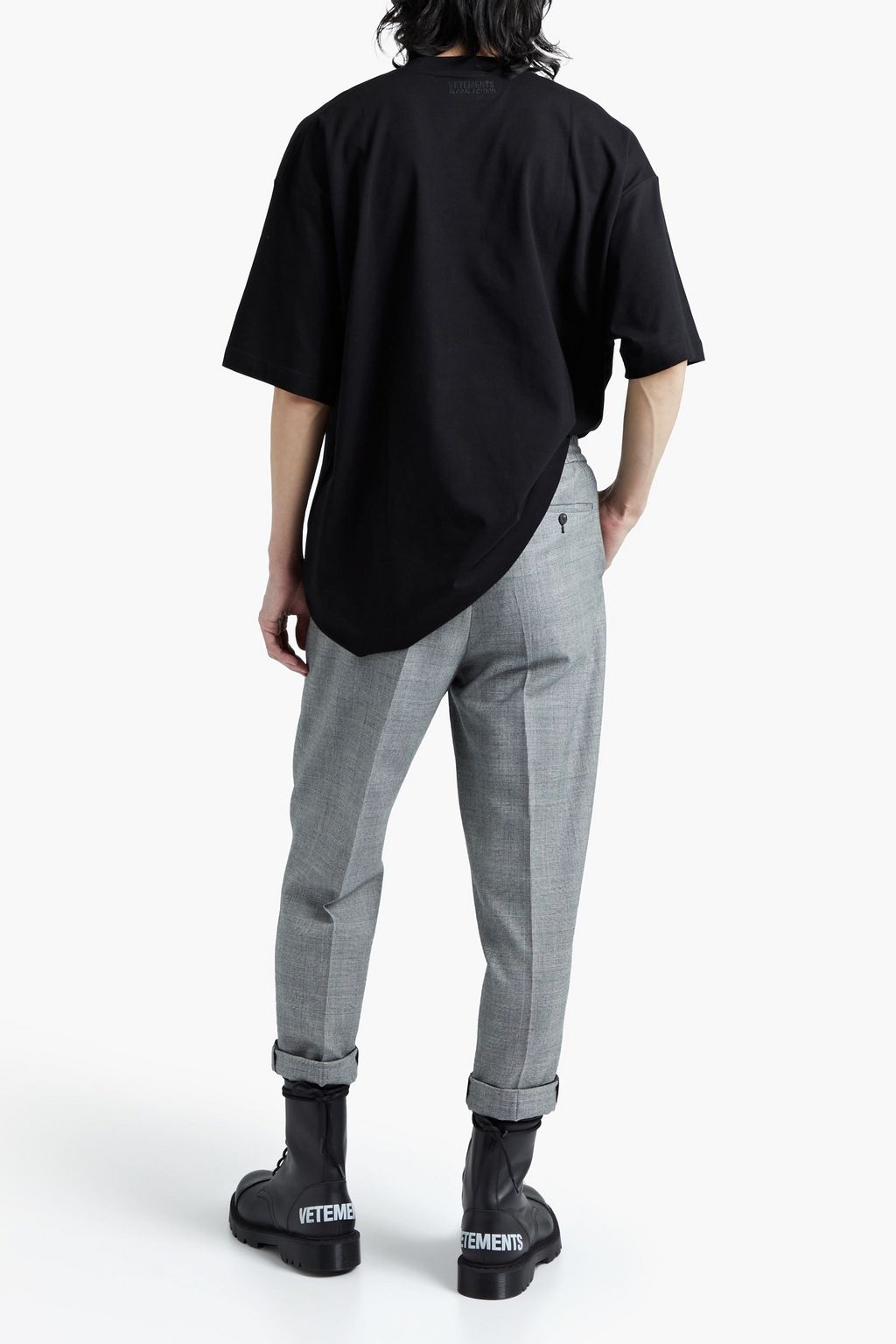 VETEMENTS Japan oversized printed cotton-jersey T-shirt
