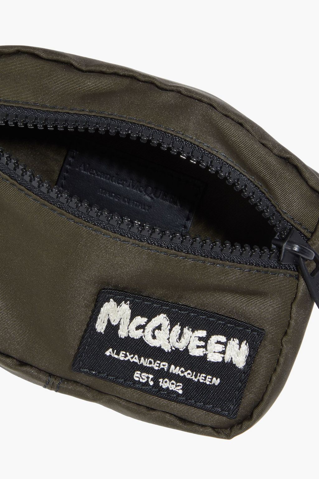 ALEXANDER MCQUEEN Appliquéd gabardine coin purse