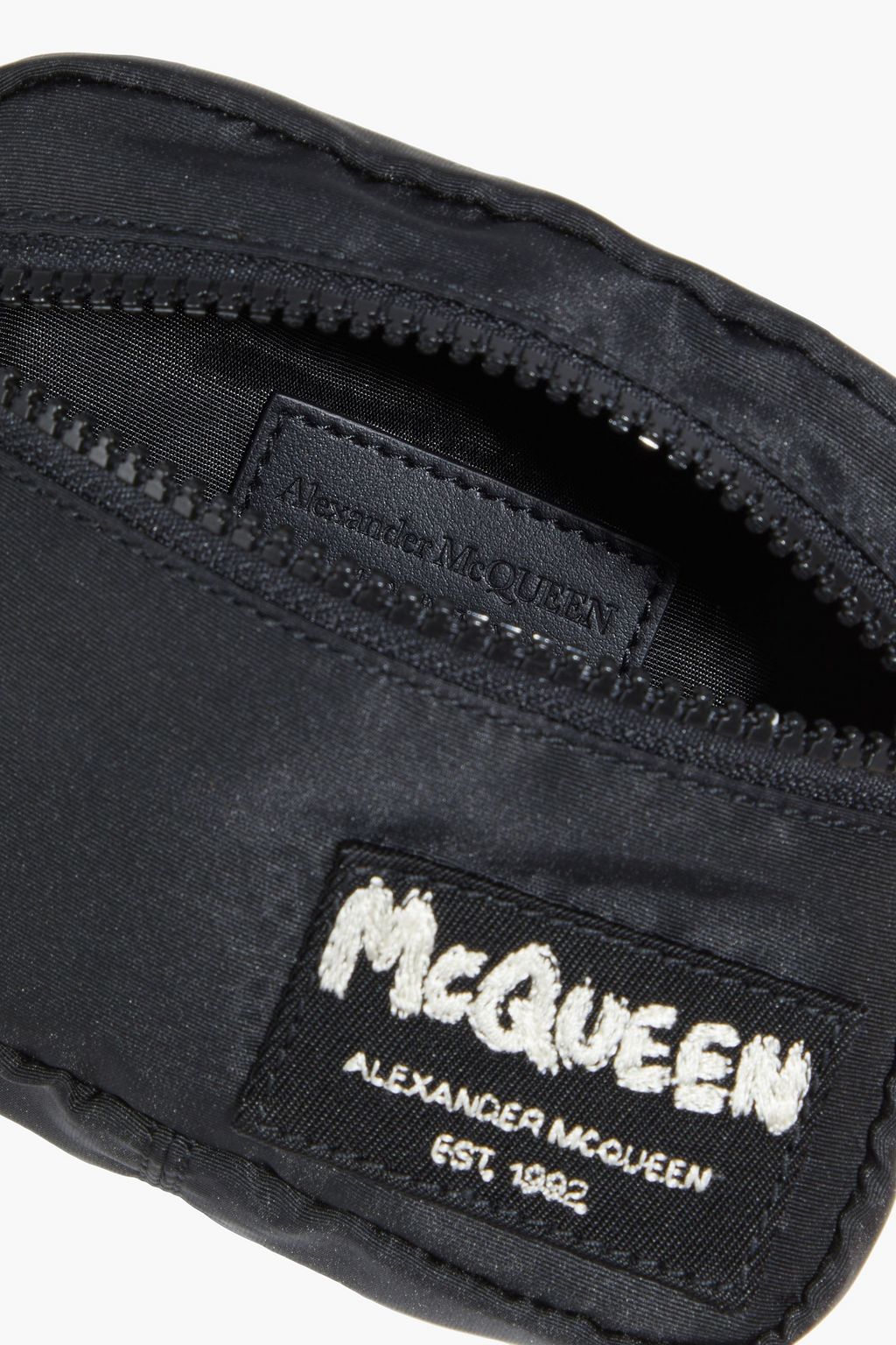 ALEXANDER MCQUEEN Appliquéd gabardine coin purse