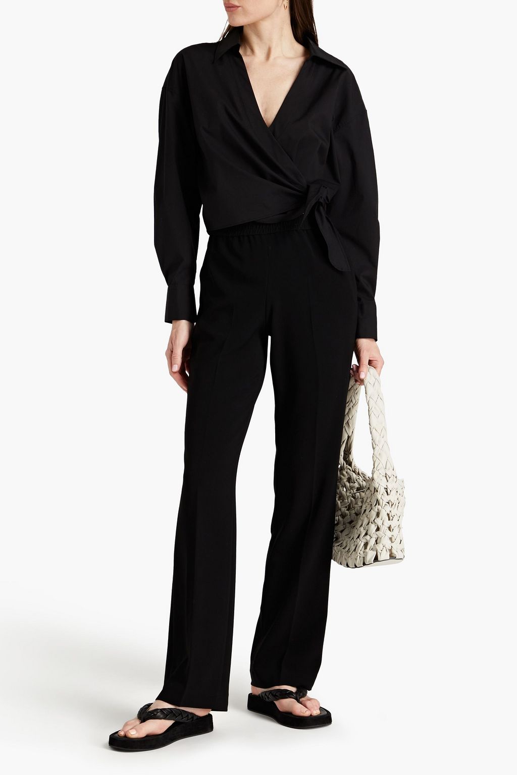 THEORY Admiral crepe straight-leg pants
