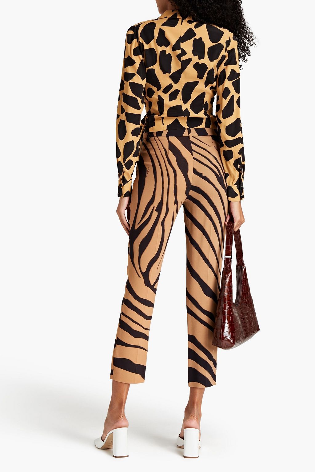 DIANE VON FURSTENBERG Vera printed crepe de chine wrap blouse