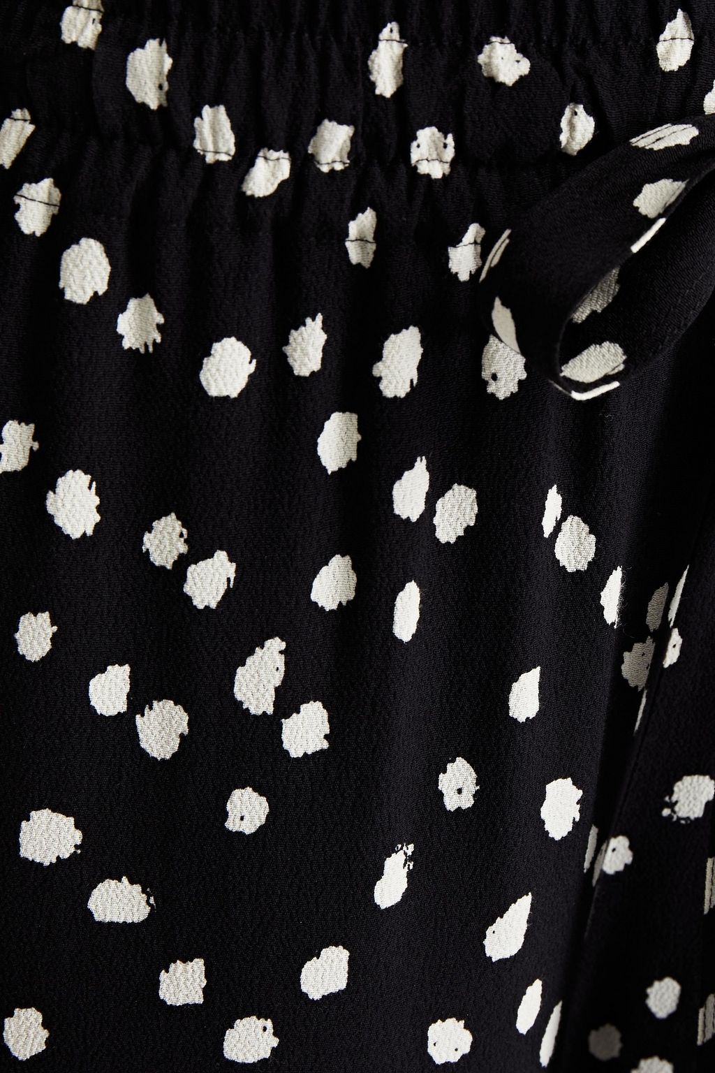DIANE VON FURSTENBERG Denise polka-dot crepe straight-leg pants