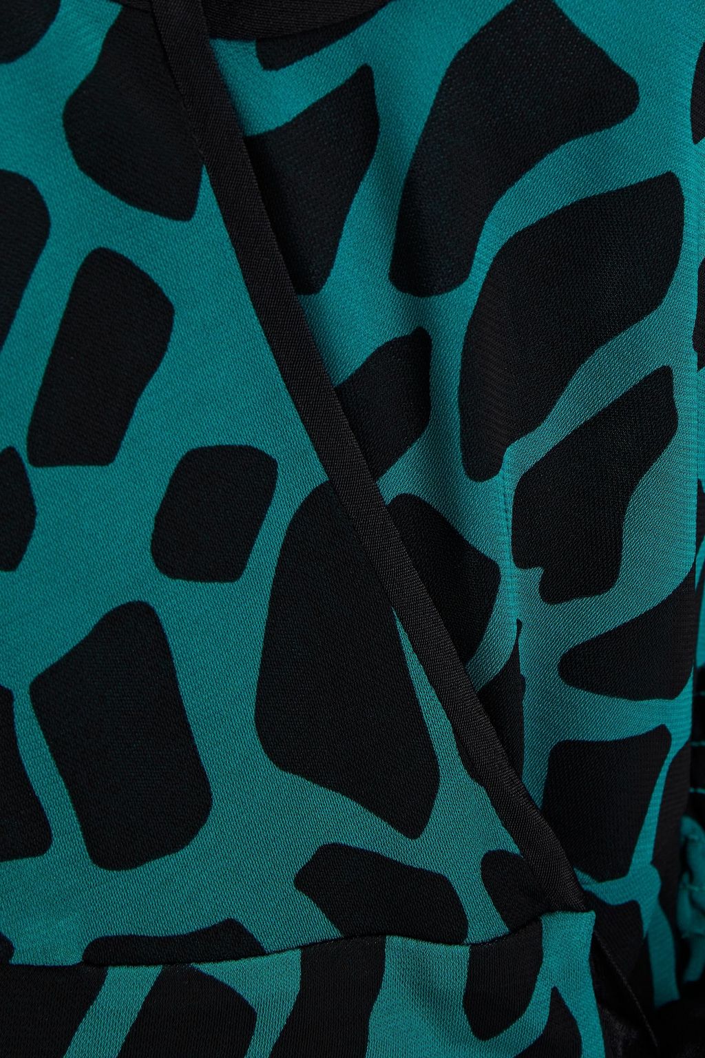 DIANE VON FURSTENBERG Rosalie Wickel-Bluse aus Jersey und Crêpe mit Print
