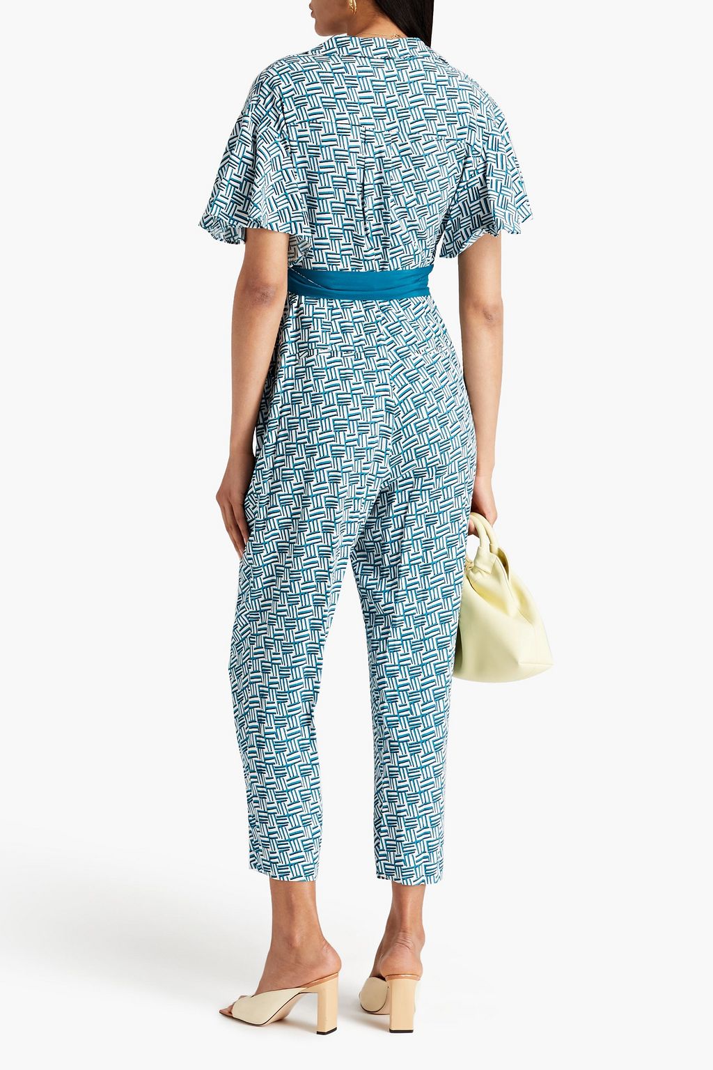 DIANE VON FURSTENBERG Athena printed crepe jumpsuit