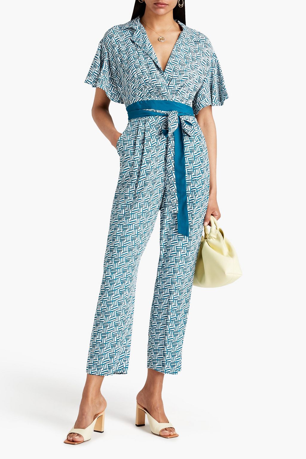 DIANE VON FURSTENBERG Athena printed crepe jumpsuit