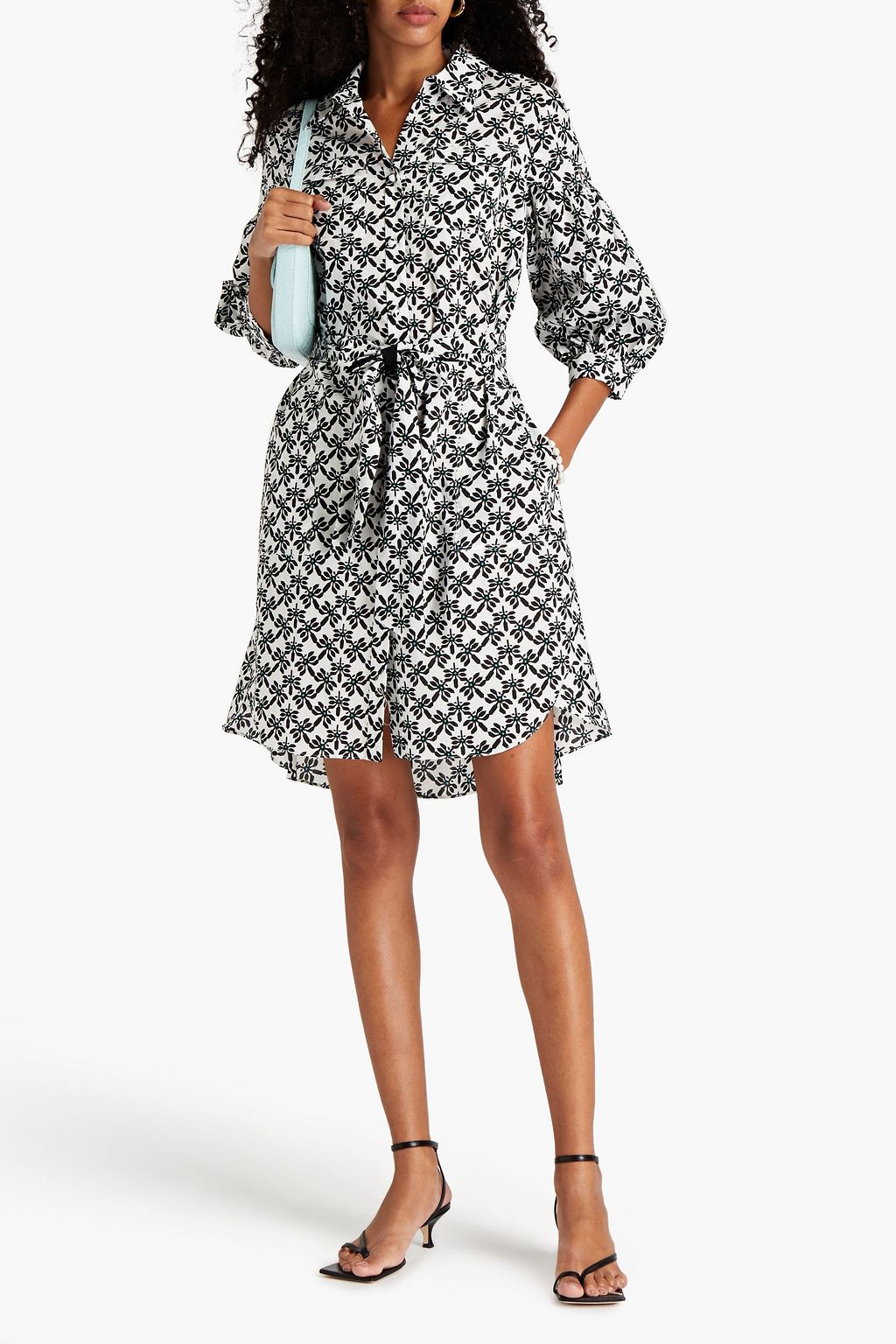 DIANE VON FURSTENBERG Paige printed cotton-poplin shirt dress