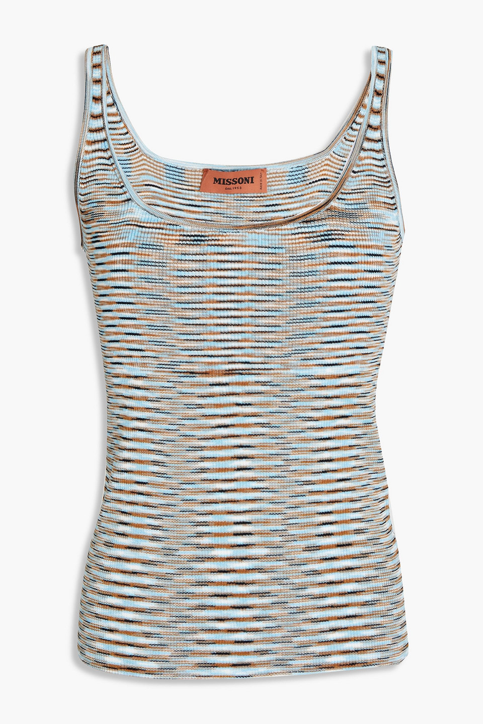 Space-dyed cotton tank