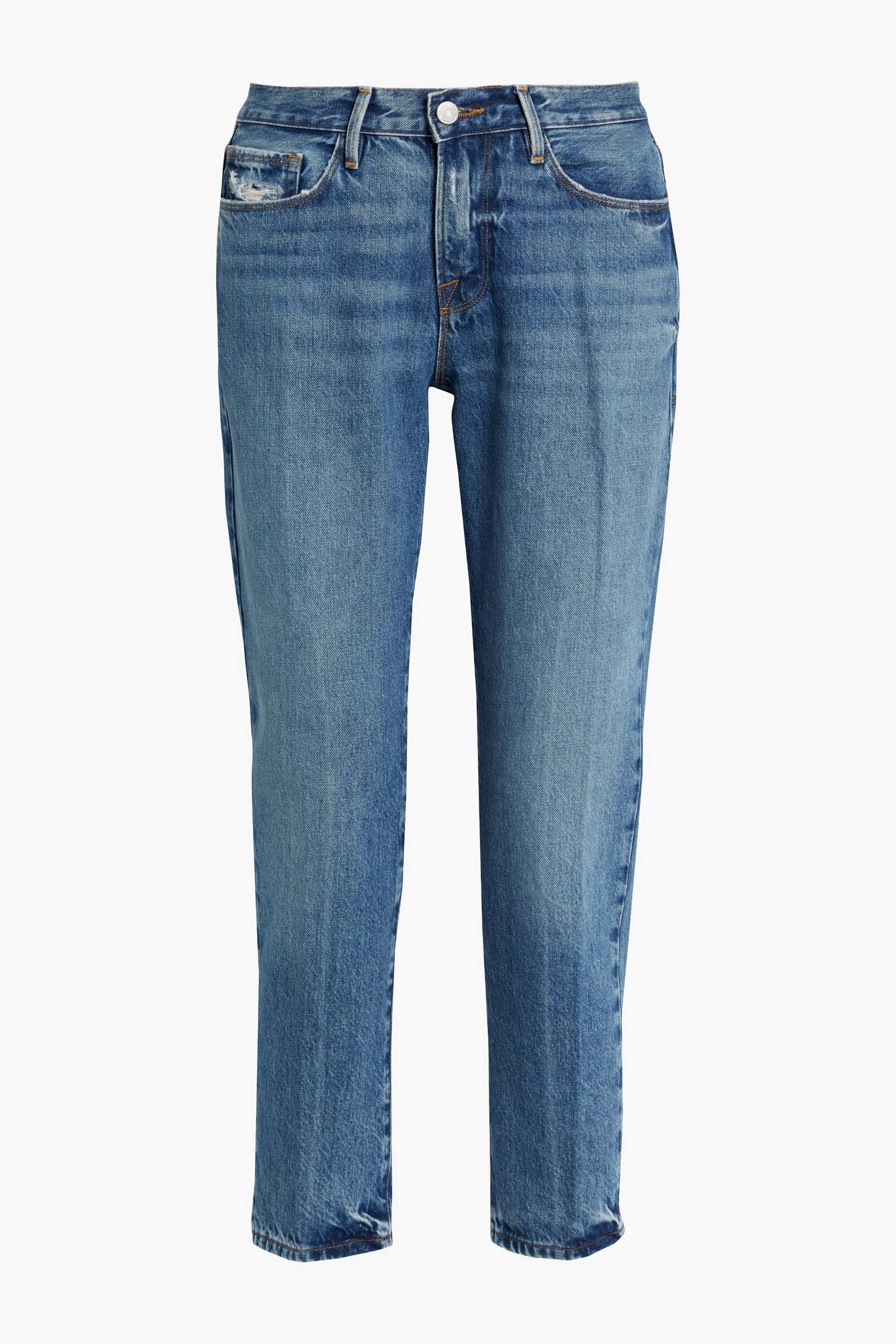 FRAME Le Nouveau Straight cropped mid-rise straight-leg jeans thumbnail