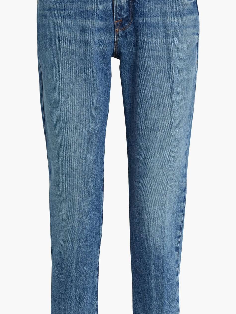 le nouveau straight cropped mid-rise straight-leg jeans