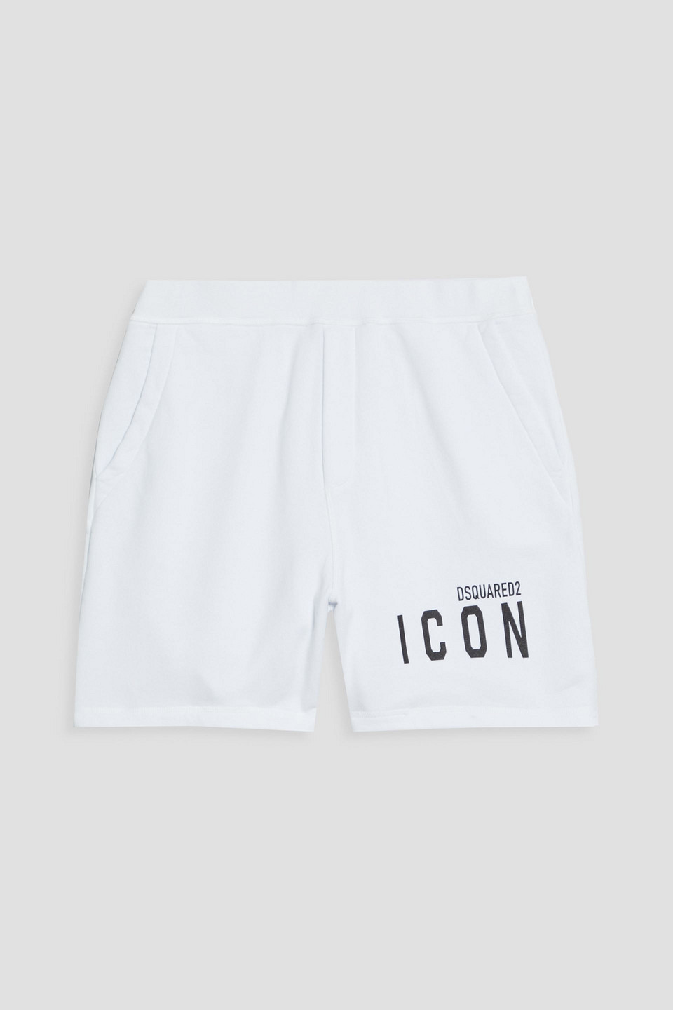 Dsquared2 Icon Elasticated Waist Bermuda Shorts In White