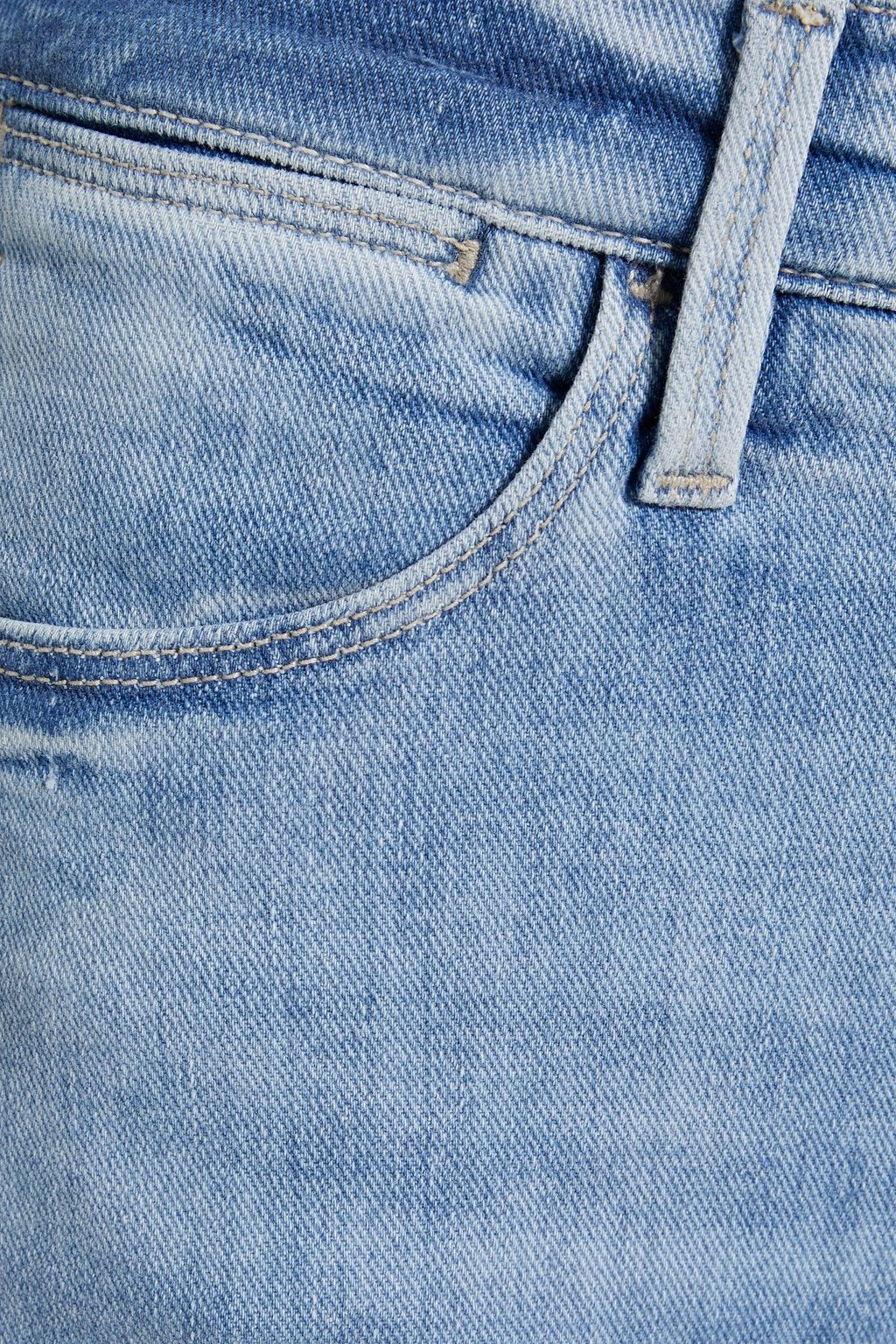 FRAME بنطلون جينز "لو هاي سترايت" بقصة أرجل مستقيمة وخصر مرتفع