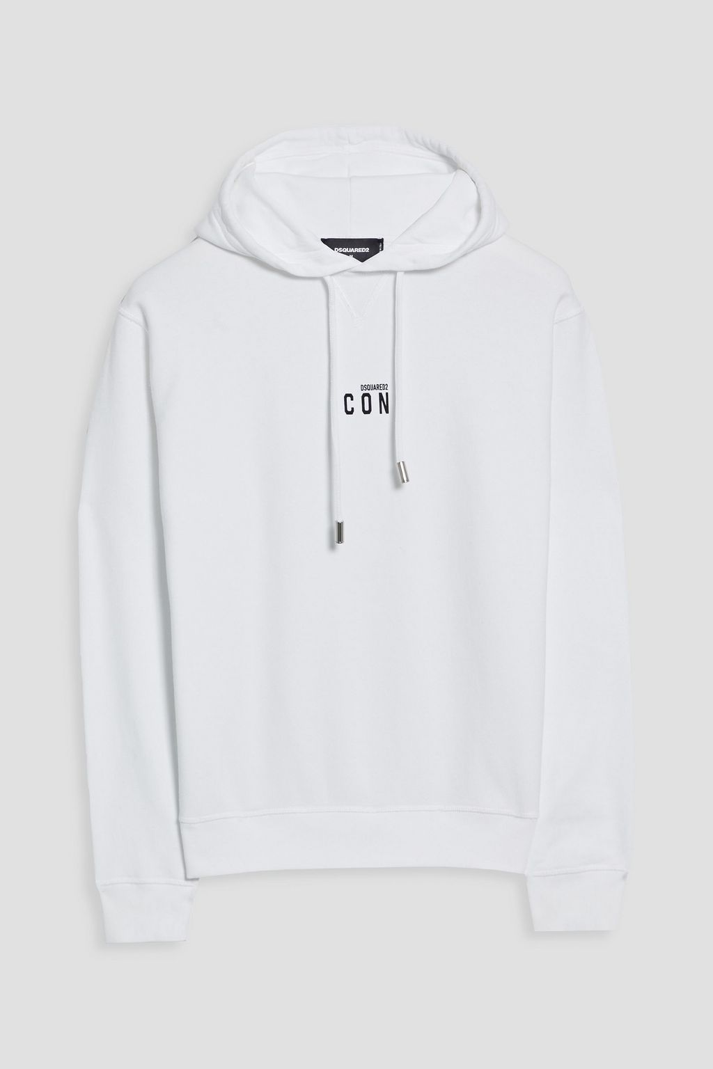 DSQUARED2 Printed cotton-fleece hoodie | THE OUTNET