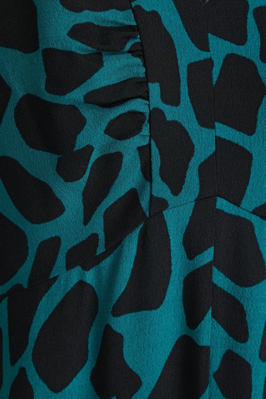 DIANE VON FURSTENBERG Alexis gathered printed crepe dress