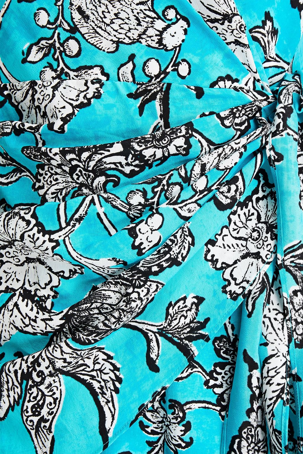 DIANE VON FURSTENBERG Ariel wrap-effect printed crepe de chine midi dress