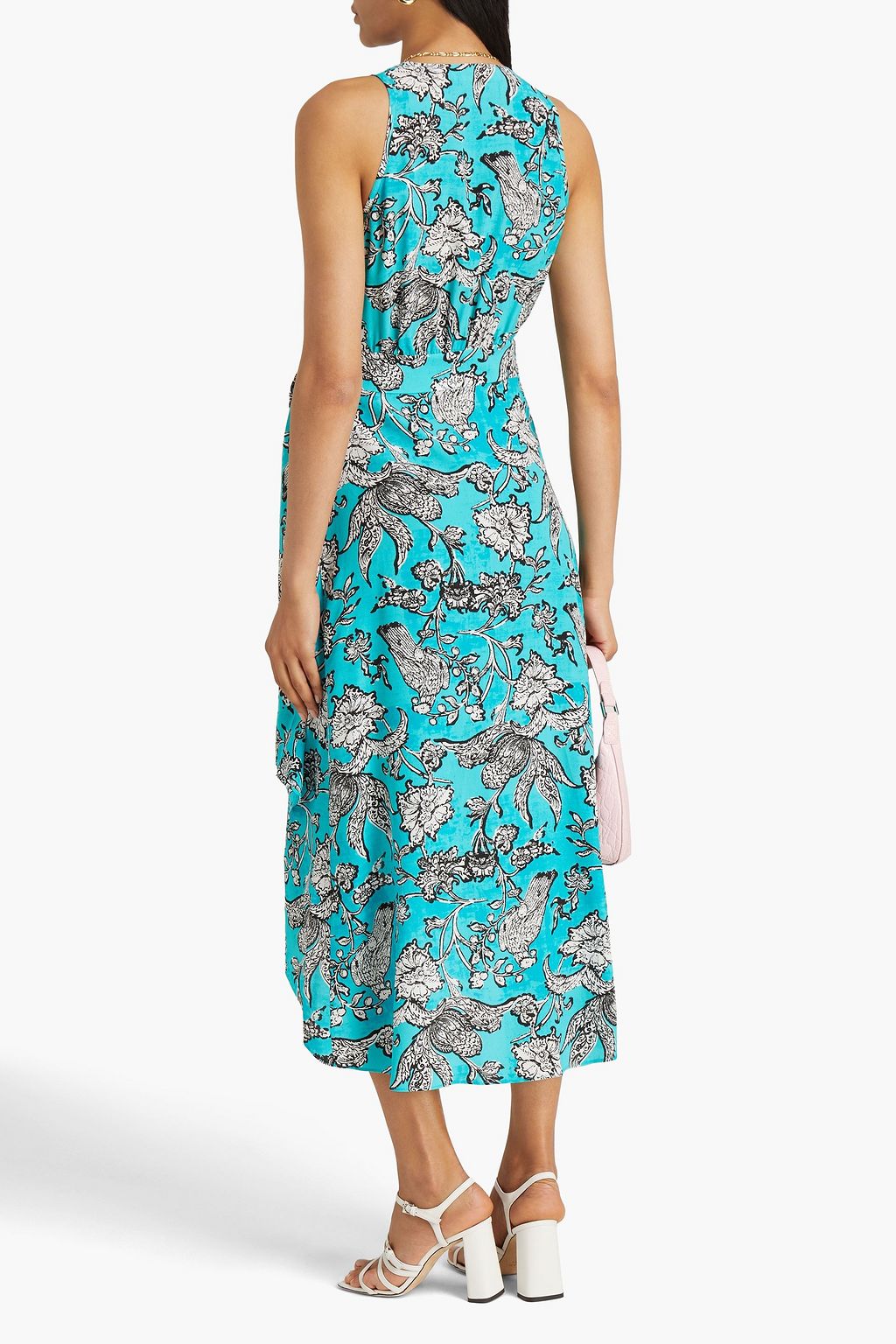 DIANE VON FURSTENBERG Ariel wrap-effect printed crepe de chine midi dress
