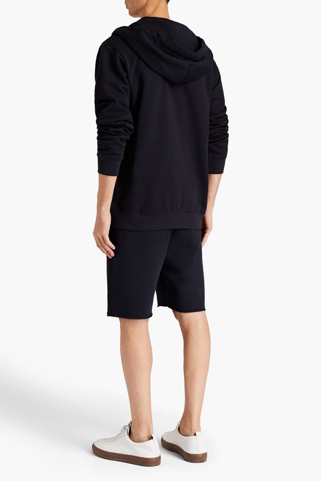 MISSONI Logo-print mélange French cotton-terry hoodie