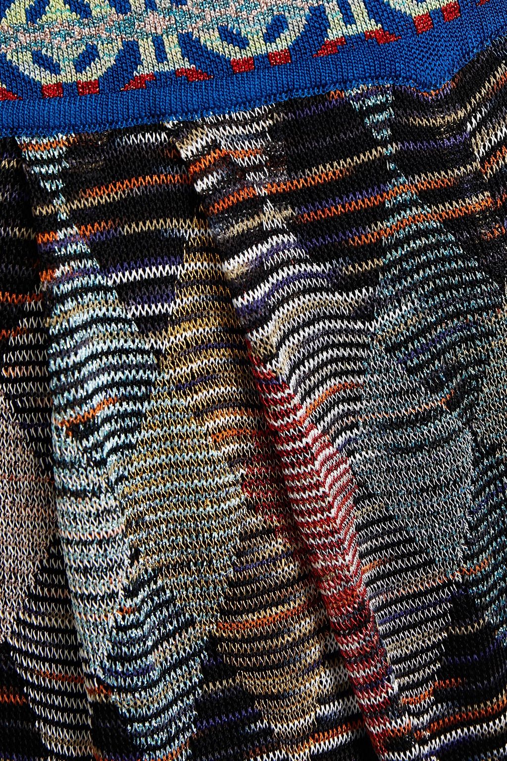 MISSONI Metallic crochet-knit wide-leg pants