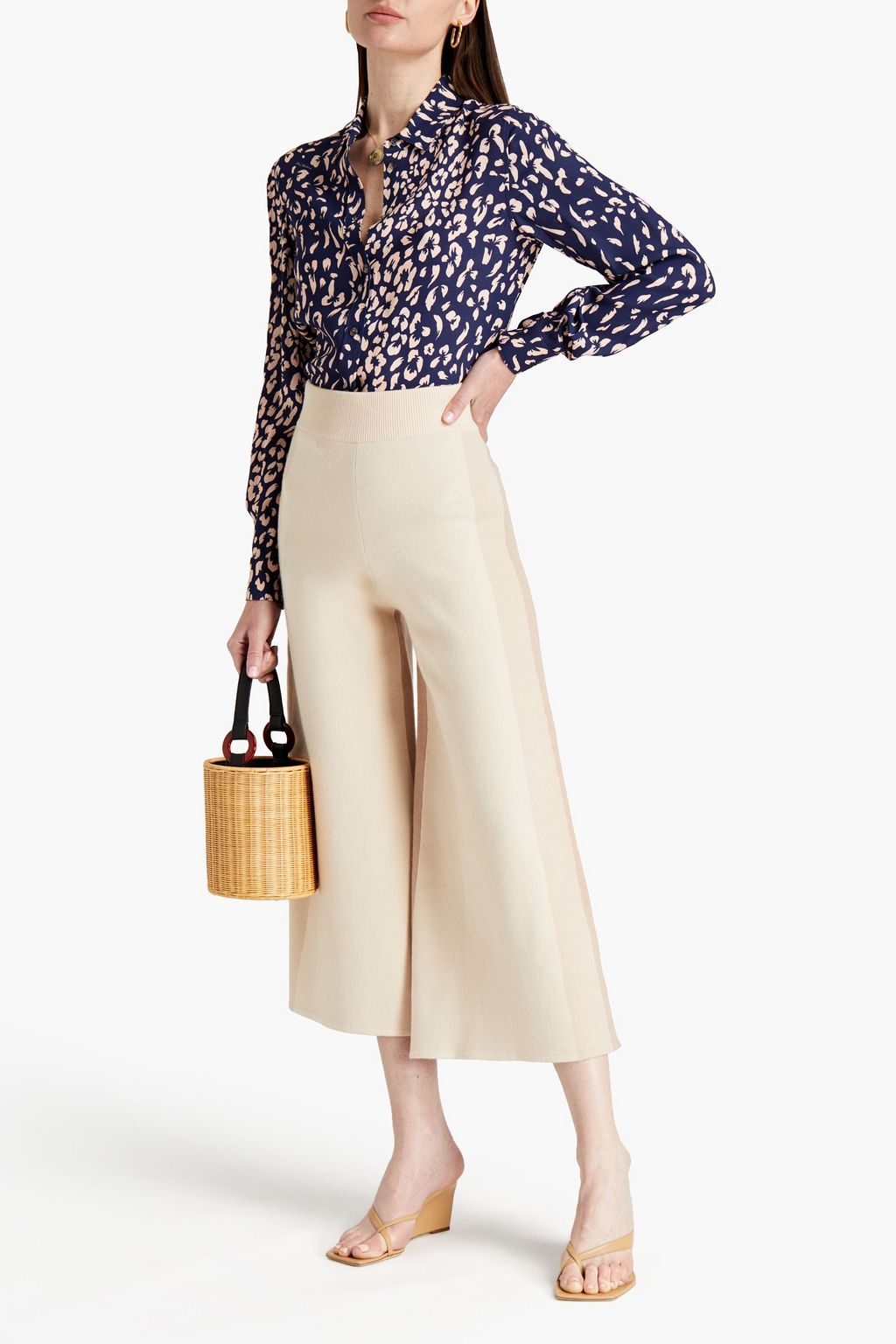 MISSONI Printed crepe shirt