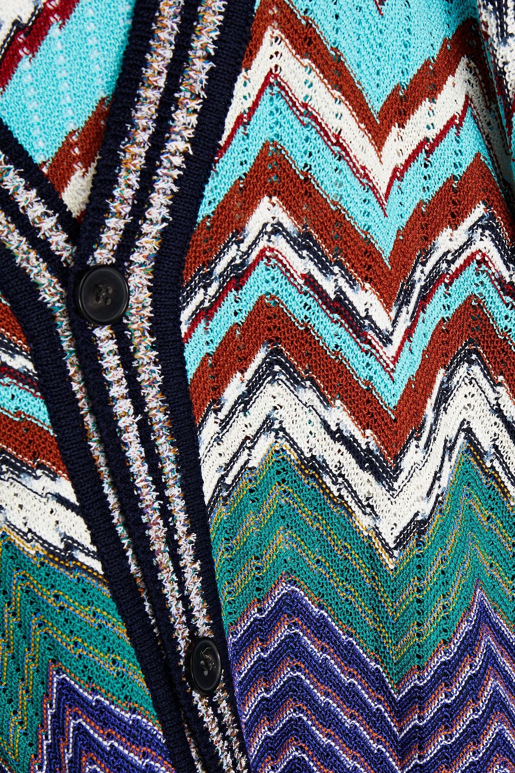MISSONI Crochet-knit cotton-blend cardigan