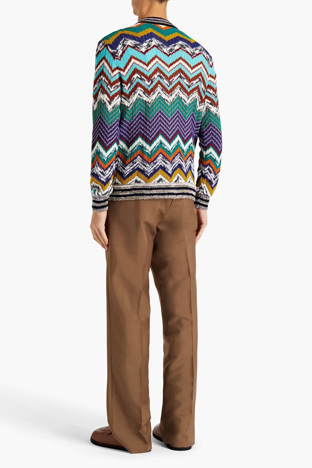 MISSONI Crochet-knit cotton-blend cardigan