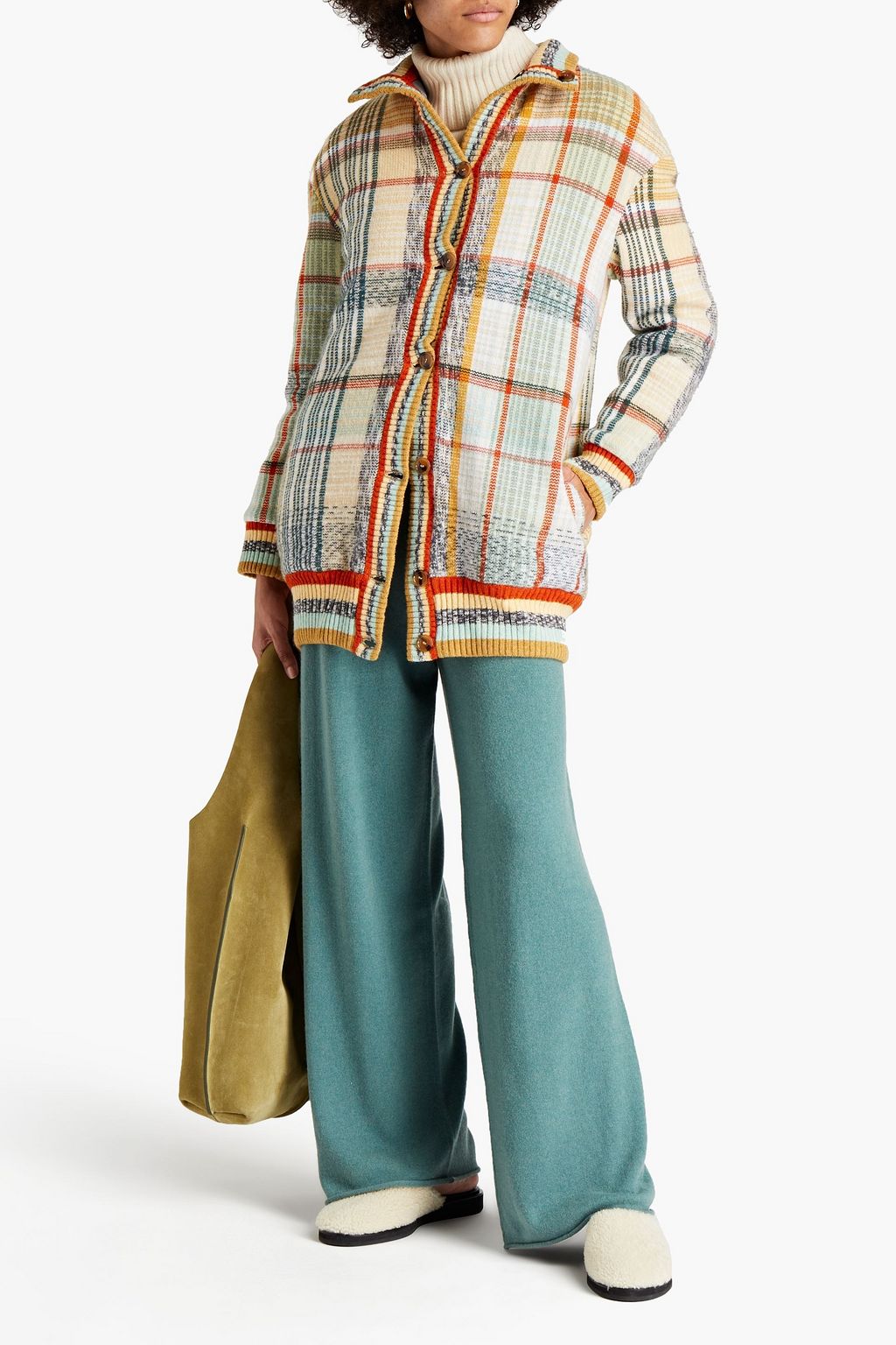 MISSONI Crochet-knit wool-blend jacket