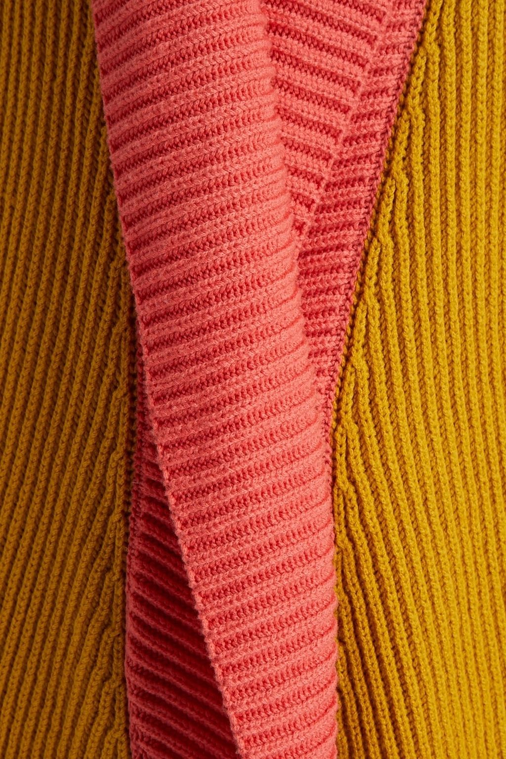 MISSONI Colorblock ribbed woolblend cardigan THE