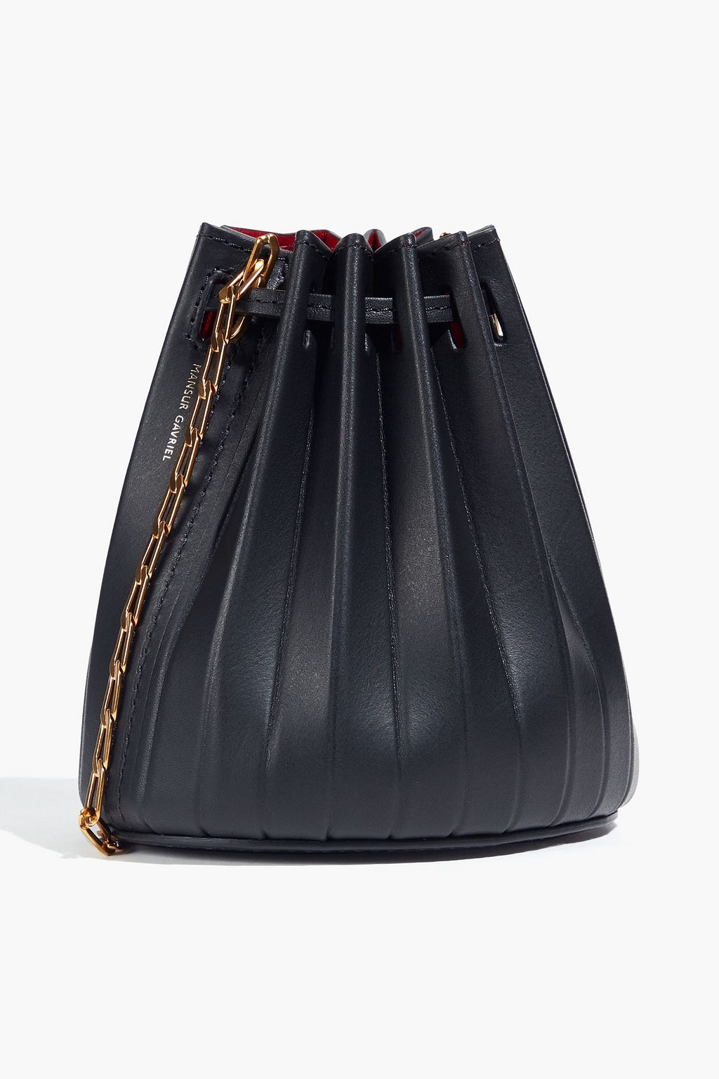 MANSUR GAVRIEL Pleated leather bucket bag