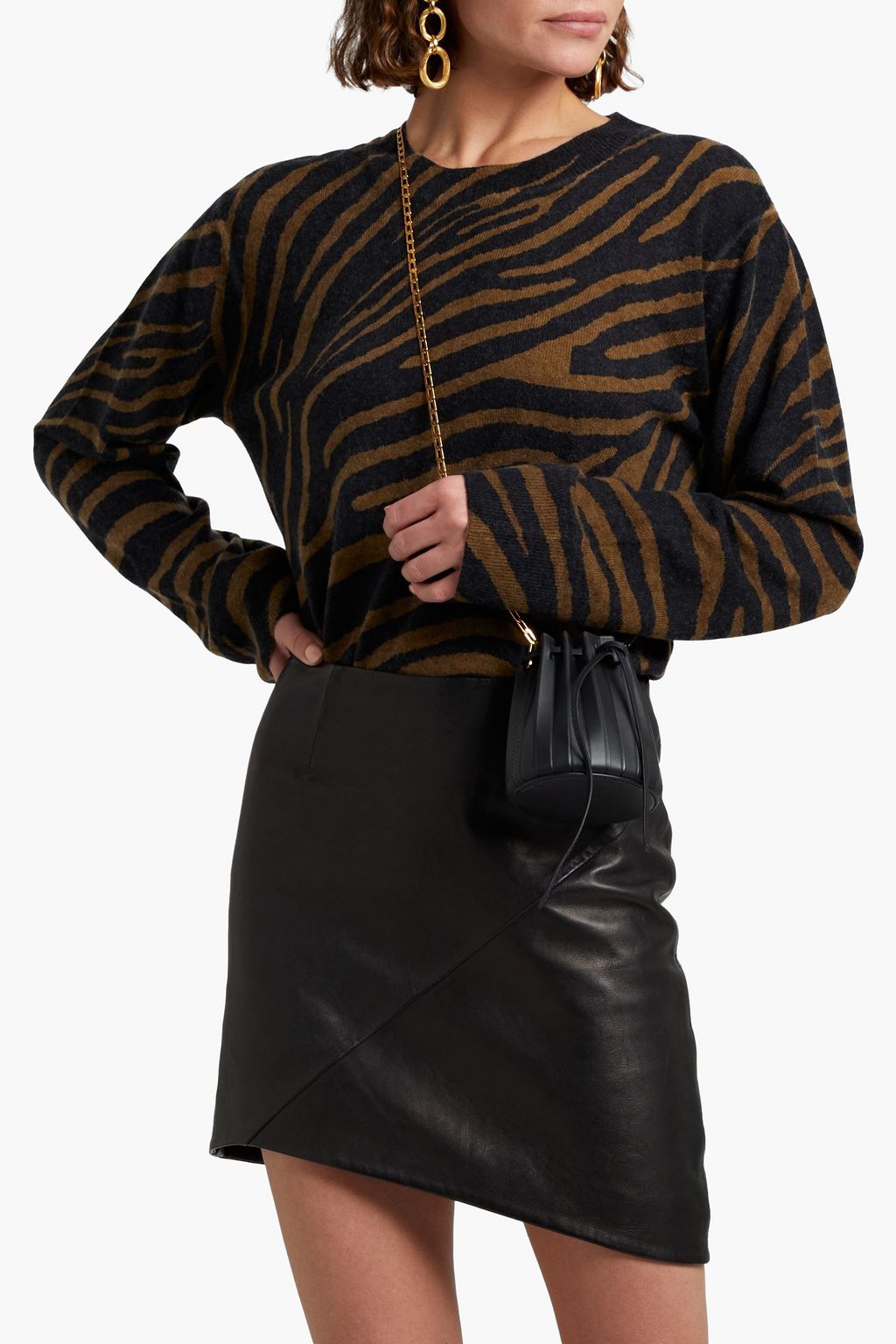 MANSUR GAVRIEL Pleated leather bucket bag