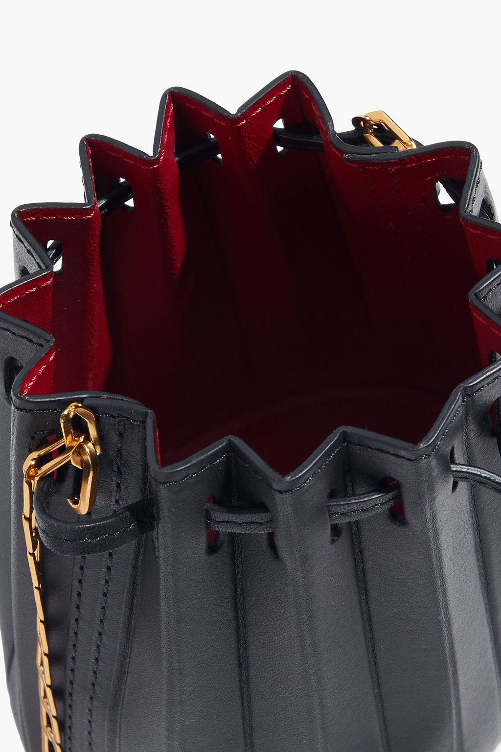 MANSUR GAVRIEL Pleated leather bucket bag