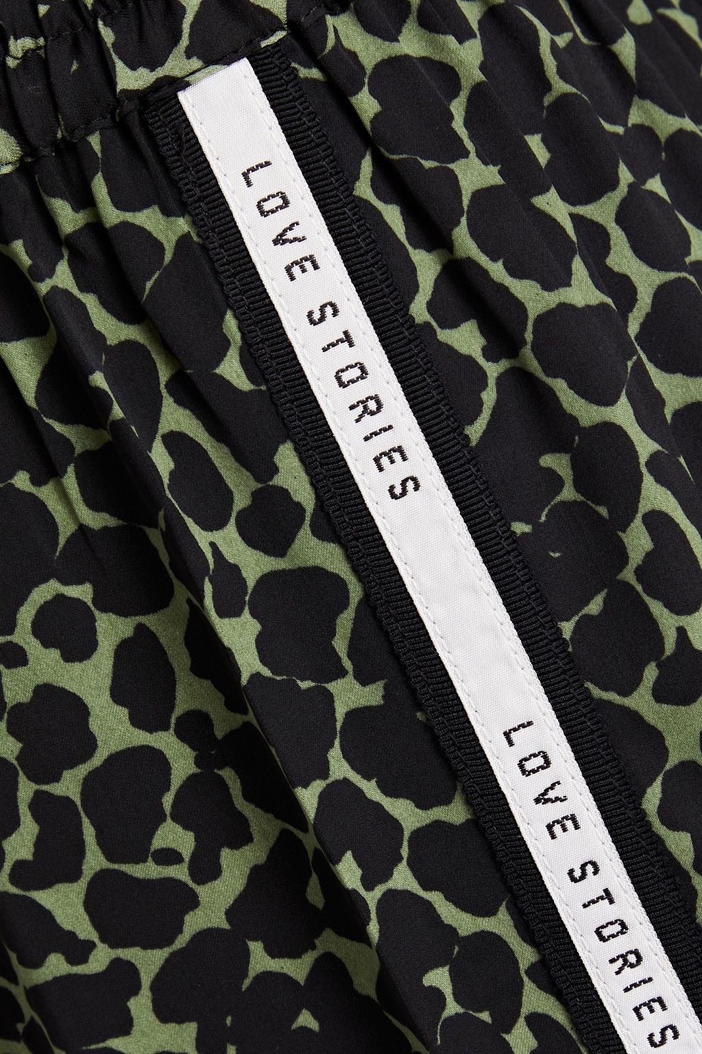 LOVE STORIES Weekend  leopard-print satin pajama pants
