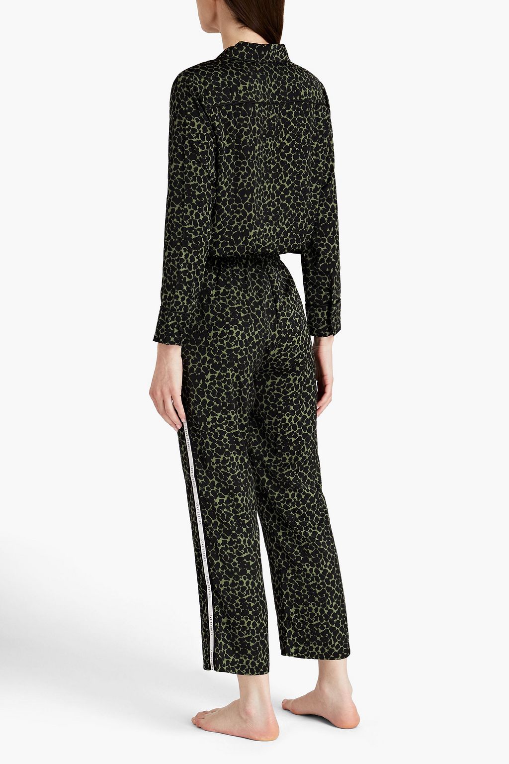 LOVE STORIES Weekend  leopard-print satin pajama pants