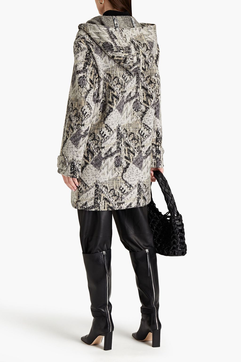 MISSONI Brushed wool-blend hooded coat