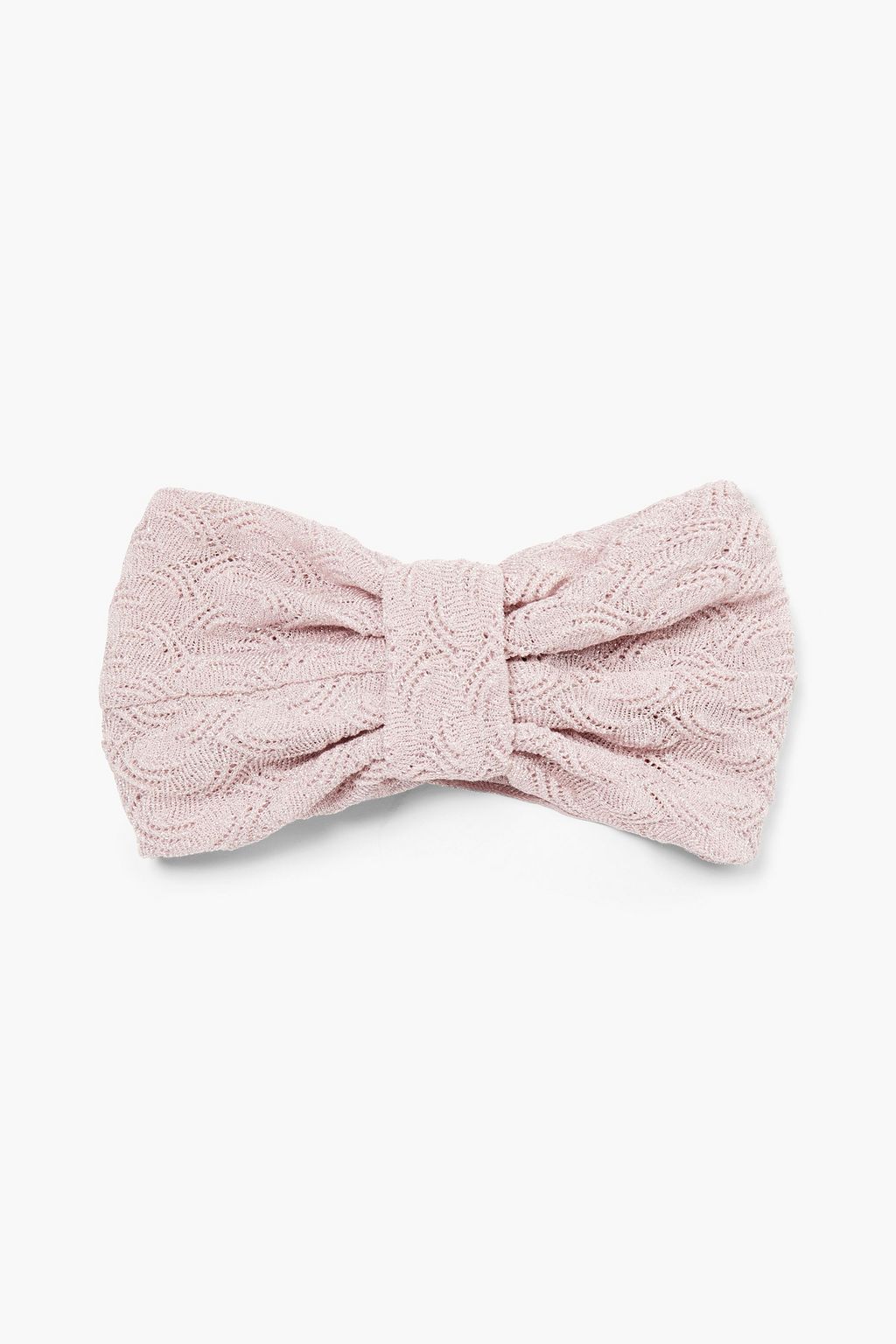 MISSONI Twisted metallic crochet-knit headband