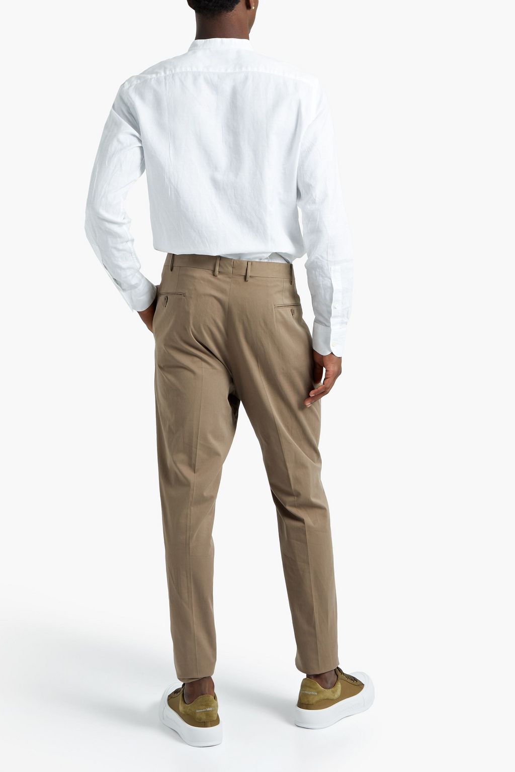 ZEGNA Cotton and linen-blend shirt