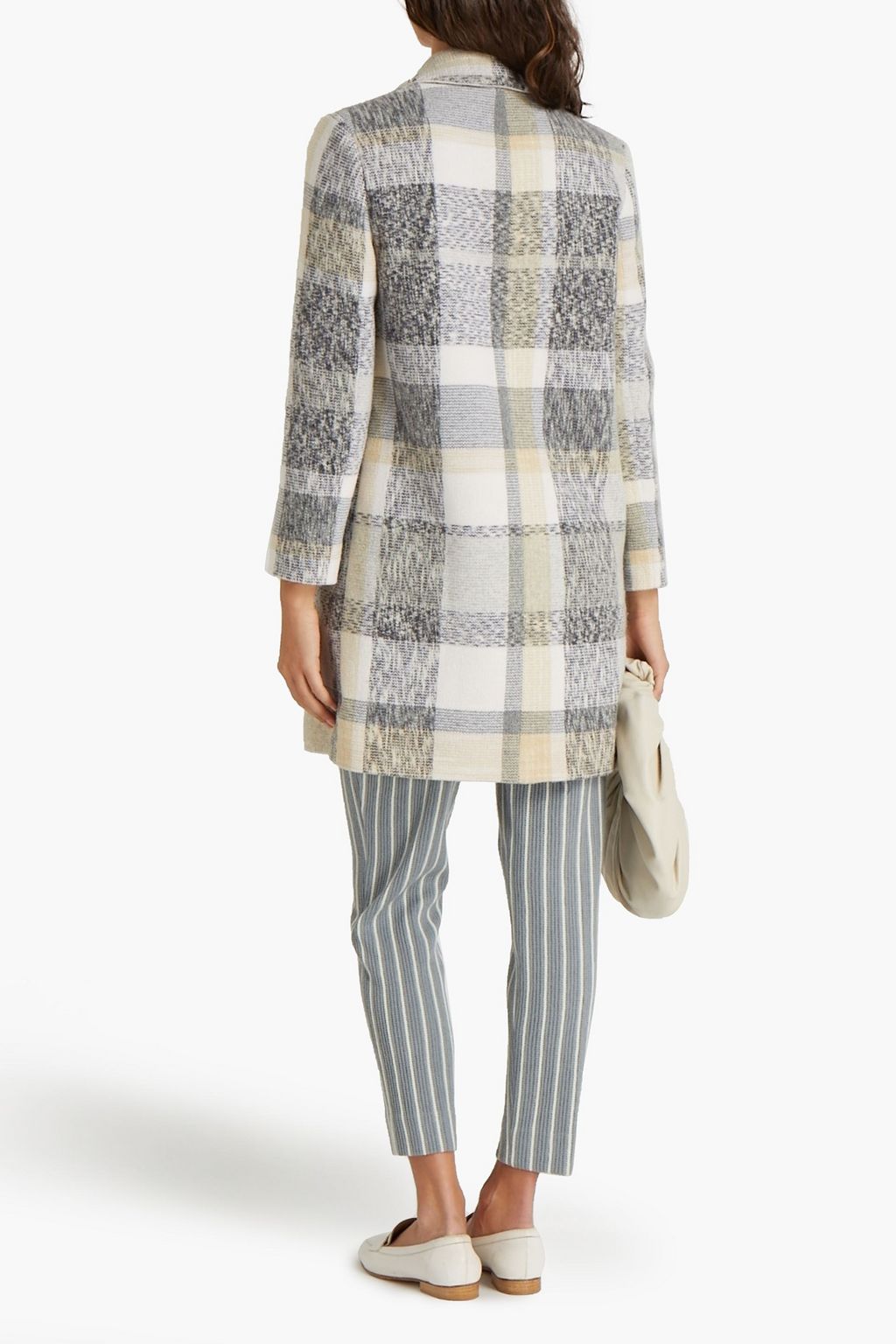 MISSONI Checked wool-blend coat