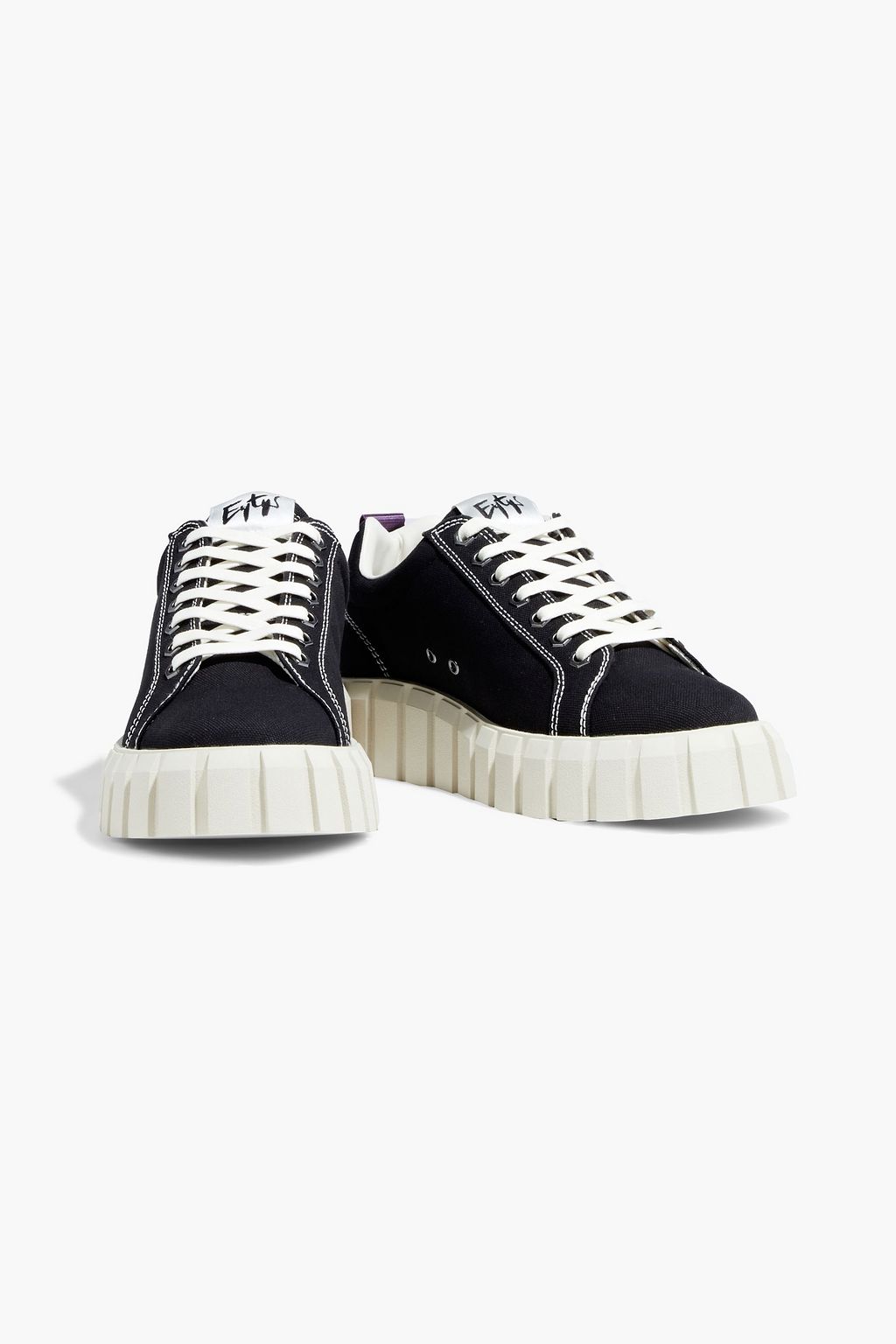 EYTYS Odessa webbing-trimmed leather exaggerated-sole sneakers