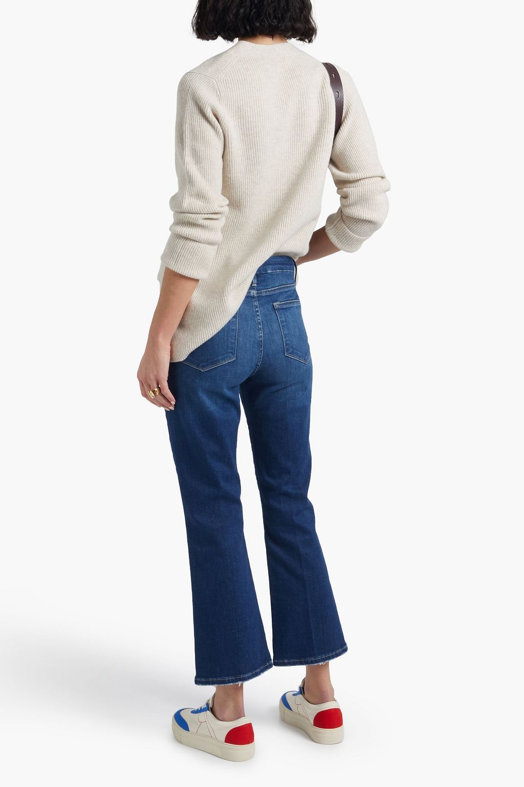 FRAME Le Cropped Mini Boot mid-rise bootcut jeans