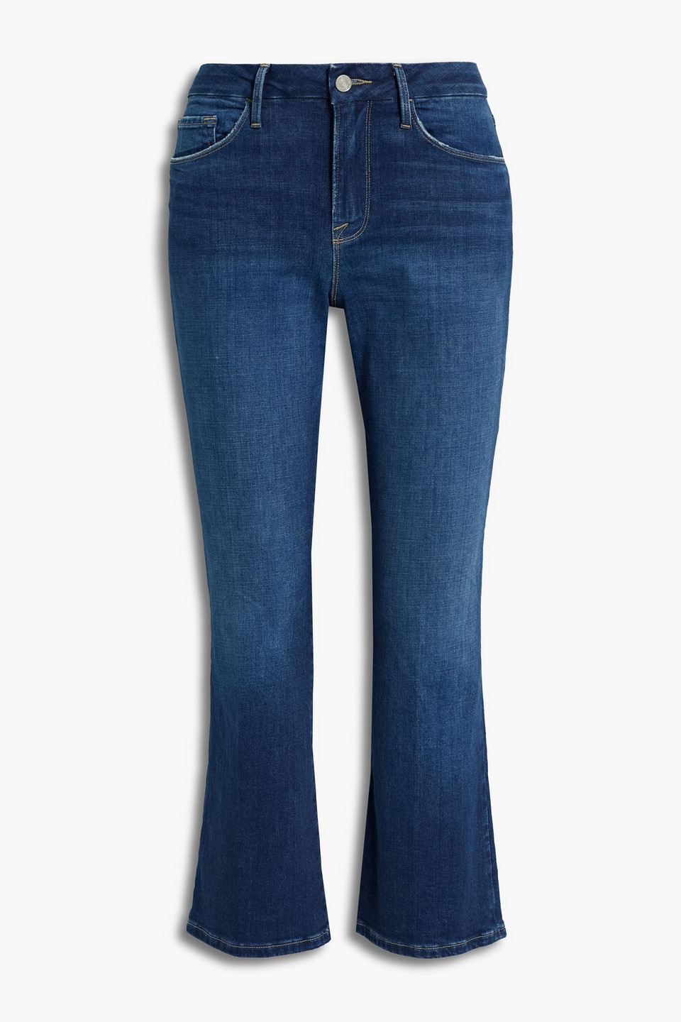 Le Cropped Mini Boot mid-rise bootcut jeans