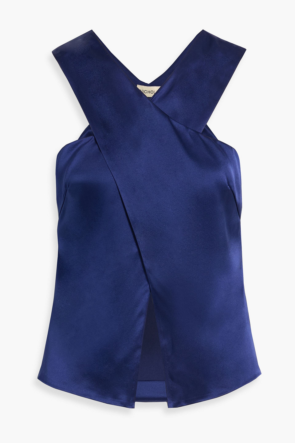 Silk-satin top