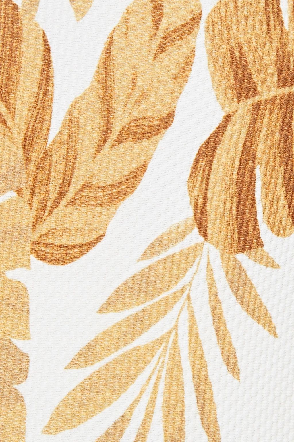 EBERJEY Printed stretch-piqué bandeau bikini top