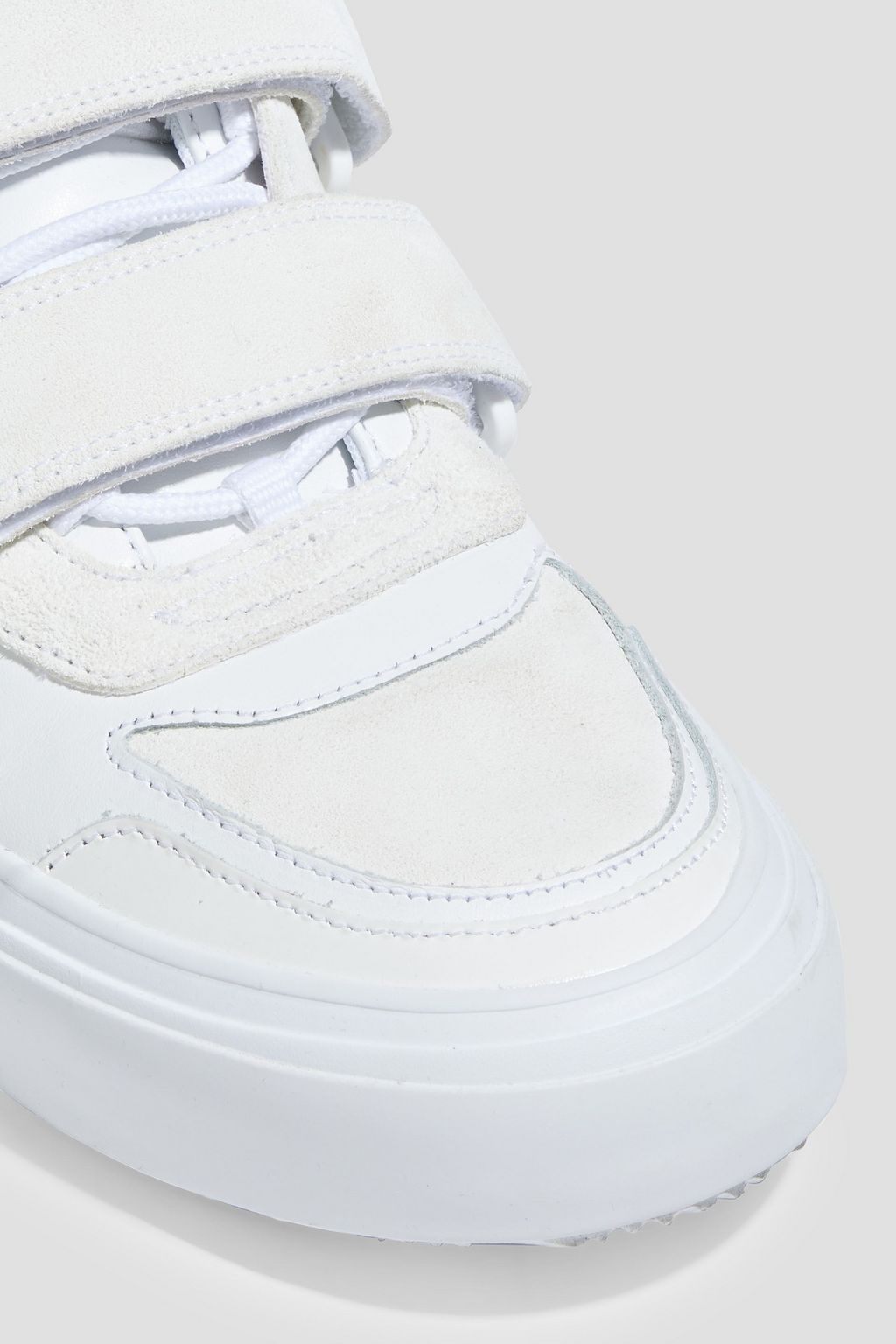 MARCELO BURLON Leather and suede sneakers