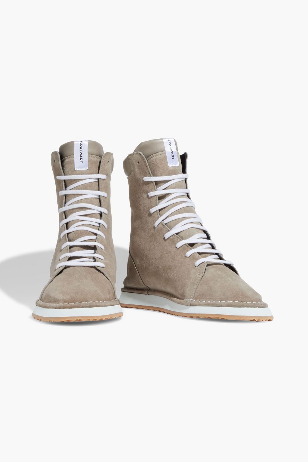 SPALWART Tour leather-trimmed suede boots
