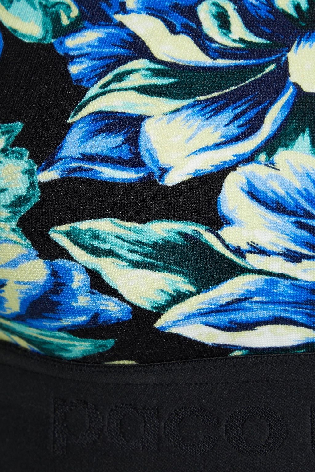 RABANNE Floral-print stretch-jersey sports bra
